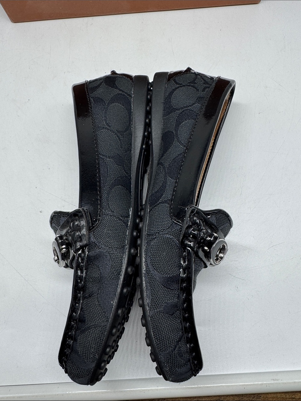 Coach Fortunata Black Loafers Size 5.5 - Picture 3 of 9